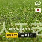 人工芝 1m ロール アイリスオーヤマ 防草人工芝 1m×10m 芝丈30mm 芝生 diy 1m 庭 お庭 芝生 防草シート不要 DIY 国産 RP-30110 アイリスソーコー U字釘24本付