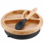  plate детский младенец посуда Avanchy бамбук. plate + ложка комплект черный 12493904 Avanchy (D)(B) новый жизнь 