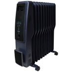 TEKNOS オイルヒーター 11枚フィン デジタル表示黒 艶消し ブラック TOH-D1102K (D)(B) 新生活