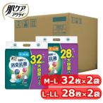 (ロゴなしケース)大人用紙おむつ 紙パンツ 介護 4回分吸収 長時間パンツ M-L 32枚 L-LL 28枚 2個セット 消臭抗菌プラス 介護パンツ 紙おむつ大人用(D) 新生活