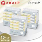 ティッシュ ティッシュペーパー ソフトパックティッシュ 15パック (150組 5パック×3個セット)  スマートエール インテリア ティシュー まとめ買い 備蓄
