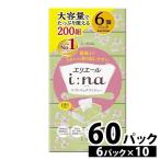 ティッシュペーパー エリエール 大王製紙 イーナ 10個セット ソフトパックティッシュ ティシュペーパー 200組×6P まとめ買い 備蓄 業務用 大容量 日用品 ちり紙