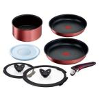 ティファール フライパン セット T-FAL フライパン IH ガス フライパン7点セット ルージュ・アンリミテッドセット7 レッド L38395 (D)