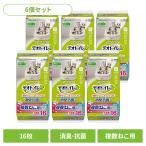(6個セット)ユニチャーム 取替シート デオトイレ 複数ねこ用 ふんわり香る消臭・抗菌シート ナチュラルガーデンの香り 16枚 unicharm