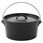 ダッチオーブン 10インチ バッグ付 シーズニング不要 IH対応 脚無し 深型 (B)(NW) ロゴス 新生活