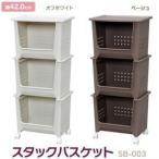 スタックバスケット キャスター付き 収納 ランドリー キッチン アイリスオーヤマ SB-003