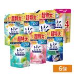 柔軟剤 レノア 超消臭 1510ml 6個 6袋 柔軟仕上げ剤 速乾&amp;消臭 まとめ買い レノア超消臭1week つめかえ用 超特大サイズ P＆G