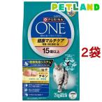 ショッピングピュリナワン ピュリナワン キャット 健康マルチケア 15歳以上 チキン ( 2kg*2袋セット )/ ピュリナワン(PURINA ONE)