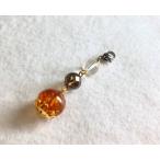 マスク　マスクアクセサリー　アンバー　琥珀　スモーキークォーツ　天然石　　パワーストーン　コロナウィルス予防、花粉予防のマスクに　マスクのおしゃれに