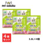 ショッピングデオトイレ デオトイレ 猫用 ふんわり香る 消臭・抗菌サンド ホワイトフローラルの香り 3.8L ×4個 ユニ・チャーム 猫砂 4520699685525