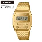 ショッピングJF CASIO “STANDARD　PREMIUM” A1100GV-9JF ゴールド　カシオ スタンダードプレミアム　52QS 復刻モデル　デジタル　ギフト 国内正規品　男女兼用　ワンカラー
