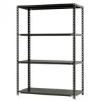  стальная стойка NC1200-18 4 уровень промежуток .1200× глубина 450× высота 1800mm черный 