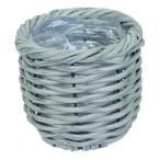 . рисовое поле магазин промышленность поддельный ротанг pot Gray S 3589