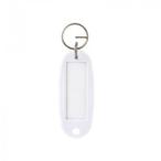  открытый промышленность брелок для ключа название . твердый 10 листов белый KH-50-10-WH