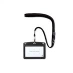  открытый промышленность подвешивание ниже название . leather style ширина визитная карточка 1 листов чёрный N-123P-BK