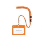  открытый промышленность подвешивание ниже название . leather style ширина визитная карточка 1 листов оранжевый N-123P-RG