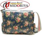 キャスキッドソン Cath Kidston ショルダーバッグ 斜め掛け 塩化ビニール ネイビー系 花柄/050403【中古】
