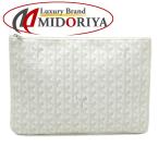 ゴヤール GOYARD セナMM PVC×レザー ホワイト系 セカンドバッグ クラッチ/058304【中古】