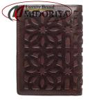  Genten genten футляр для карточек кожа темно-коричневый /080919 [ б/у ]