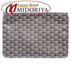 ショッピングゴヤール ゴヤール GOYARD セナＭＭ ヘリンボーン セカンドバッグ クラッチ PVC × レザー  ブラック / 081414【中古】