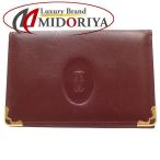  Cartier Cartier футляр для карточек Must линия кожа бордо /082071[ б/у ]