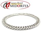  плоский браслет Pt850 платина мужской 6 поверхность двойной 18cm 31.3g/129197[ б/у ]