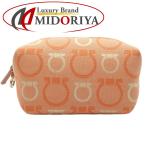 Salvatore Ferragamo Salvatore Ferragamo косметичка gun chi-ni парусина orange /180414[ б/у ]