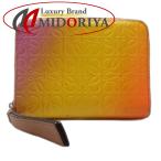 ショッピングロエベ LOEWE ロエベ コインケース 6カードジップウォレット 101901 レザー オレンジ マルチカラー/181301【中古】