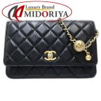CHANEL Chanel цепочка для бумажника женский цепь плечо matelasse AP1450 овчина черный /181402[ б/у ]