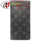 LOUIS VUITTON ルイヴィトン 長財布 ポルトフォイユ ブラザ M61697 モノグラム エクリプス ノワール/181495【中古】