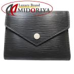 ショッピングエピ 【中古】LOUIS VUITTON ルイヴィトン エピ 三つ折り財布 M62173 ヴィクトリーヌ ノワール レディース /181784