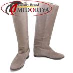 KANEMATSUkanematsu ботинки сапоги размер 23cm кожа серый ju женский /181816[ б/у ]