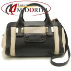 Chloe クロエ リトルアリス 3S0158-703 ハンドバッグ 2WAY レザー ブラック ハスキーホワイト/253041【中古】