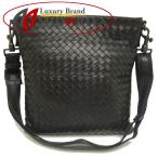 ショッピングヴェネタ BOTTEGAVENETA ボッテガヴェネタ イントレチャート ショルダーバッグ レザー ブラック レディース /253236【中古】