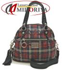 COACH コーチ ポピー 2WAY ラメ 18714 ハンドバッグ ナイロンキャンバスxパテントレザー ブラック レッド レディース /253480【中古】