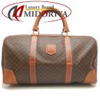 CELINE Celine Macadam сумка "Boston bag" PVC покрытие парусина Brown женский /253558[ б/у ]