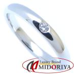 HARRY WINSTON ハリーウィンストン ラウンドカット マリッジ リング 1Pダイヤモンド 17.5号 WBDPRDBZ3MM Pt950プラチナ/293517【中古】