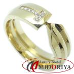 TIFFANY&amp;Co. ティファニー モダンキー リング 指輪 ダイヤモンド 9号 K18YG イエローゴールド/294167【中古】