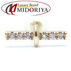 ショッピングダイヤモンド Hirotaka トラペーズ ピアス シングルピアス ダイヤモンド0.03ct 片耳のみ K10YG イエローゴールド レディース/294465【中古】