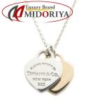 TIFFANY&amp;Co. ティファニー リターントゥティファニー ダブルハートタグ ネックレス SV925xK18RG ローズゴールド レディース/294944【中古】