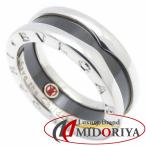 BVLGARI ブルガリ セーブザチルドレン ビーゼロワン リング #52 11.5号 B.zero1 SV925xブラックセラミック レディース/295119【中古】