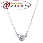 TIFFANY&amp;Co. ティファニー バイザヤード ネックレス 1Pダイヤモンド エルサペレッティ Pt950プラチナ レディース/295169【中古】