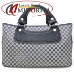 CELINE セリーヌ ブギーバッグ ハンドバッグ マカダム キャンバスxレザー グレー ブラック/352445【中古】