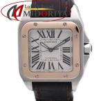 CARTIER カルティエ サントス100 MM PG/SSコンビ レザー W20107X7 ユニセ ...