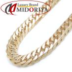  плоский колье 6 поверхность двойной 30.7 грамм 40cm K18YG желтое золото 18 золотой ki разделение цепь колье /73979[ б/у ][FJ]