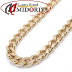  плоский колье 2 поверхность одиночный 20.1g 39.5cm K18YG 18 золотой цепь колье /74131[ б/у ]