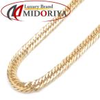  плоский колье 8 поверхность Triple 10.6g 40cm K18YG желтое золото 18 золотой ki разделение цепь колье /74159[ б/у ]