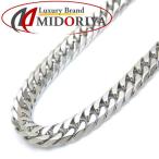  плоский колье 2 поверхность одиночный 30.6 грамм 40cm Pt850 платина ki разделение цепь колье /74162[ б/у ]