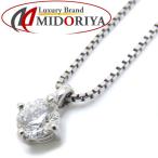 ダイヤモンドネックレス Pt900x850 一粒ダイヤモンド0.308ct プラチナ ペンダント/74185【中古】