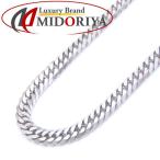  плоский колье 6 поверхность двойной 10.5 грамм 40cm K18WG белое золото 18 золотой ki разделение цепь колье /74227[ б/у ]